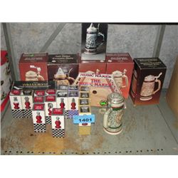 Shelf lot of assorted avon collectables