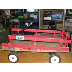 Country estate little red wagon