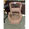 Image 1 : Wicker rattan rocking chair