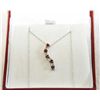 Image 1 : 10Kt Gold Ruby & Diamond necklace