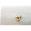Image 1 : Estate Citrine & Diamond ring
