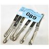 Image 1 : Set of 6 sterling silver bread and butter knives