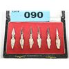 Image 1 : Set of 6 Berks sterling corn cob holders