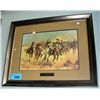 Image 1 : Framed Frederick Remington the 4th Troopers moving