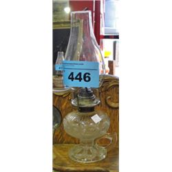 Early 1900s glass finger hold oil lamp