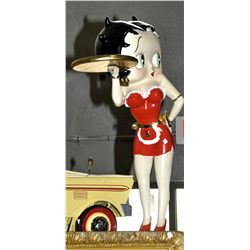 3F tall Betty Boop serving statue