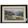 Image 1 : Framed grizzly bear print