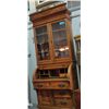 Image 1 : Late Victorian oak cylinder roll top desk with