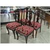 Image 1 : Set of 4 reproduction mahogany chip n dale