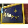 Image 1 : Display case of assorted vintage clock keys