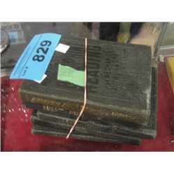 Collection of 5 leather bound builders guide books