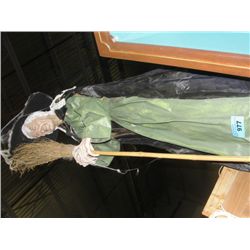 Wicked witch halloween display