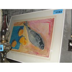 Framed original water color painting