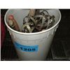 Image 1 : White bucket of assorted kitchen utensils