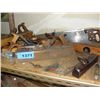 Image 1 : Shelf lot of vintage wood workers planes and