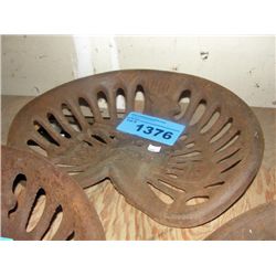 John deere cast metal tractor seat