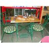 Image 1 : Converted singer tredle sewing base 3pc table set