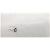 Image 1 : 2 Carat Amethyst & Diamond ring in Silver