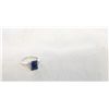 Image 1 : Sapphire and Diamond Ring in Silver