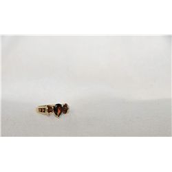 Ladies 10k gold and ruby ring