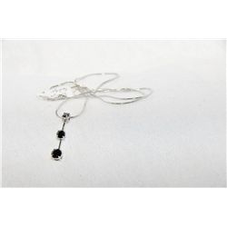 Ladies sterling silver necklace with pendant