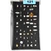 Image 1 : Black tray of 53 assorted sterling silver and