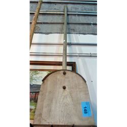 Primitive wooden shovel