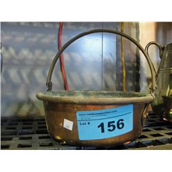 Vintage copper cooking pot