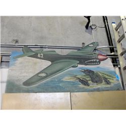 B52 fighter plane novelty stand photo board