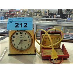 2 vintage clocks