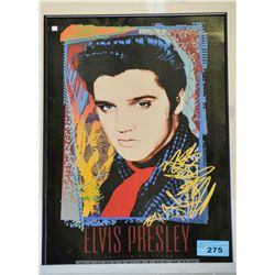 Framed Elvis Presley print