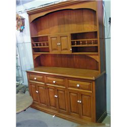 Buffet cabinet with hutch