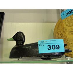 Early 1900s hand crafted wooden duck hunters decoy