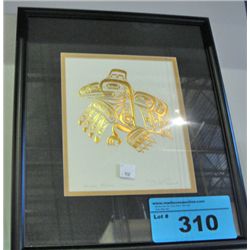 Framed Bill Reid titled Haida raven picture