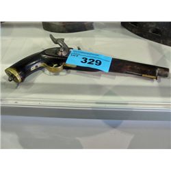 Reproduction black powder flint lock pistol
