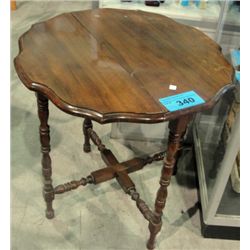 Dropside walnut parlour table