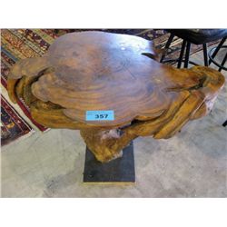 Large burl side table