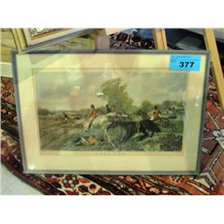 Framed herrings fox hunting scenes fowl cry