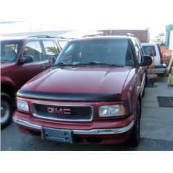 1997 GMC Jimmy Red Aircared, Out of Province; now BC registered 233 015km