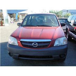 2001 Mazda Tribute Aircared, Hit over $2000 261 870km