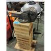 Image 1 : Mechanics bench vice with wood stand