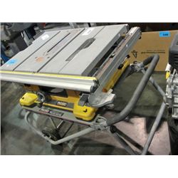 Rigid work and haul it 2wheel work stand and contractors table saw