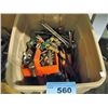 Image 1 : One box of assorted hand tools; screw drivers, wrenchs, etc