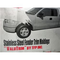 Stainless steel fender trim molding set