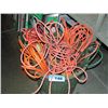 Image 1 : Garbage can filled with assorted extention cords and heavy duty power cords