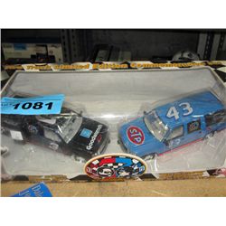 Richard Petty and Dale Ernhardt time champions die cast metal limited edition truck set