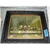 Image 1 : Framed oil on canvas transfer print of the last supper