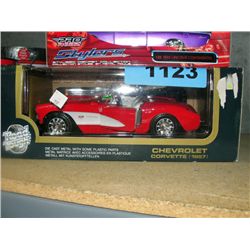 Road tuff 1957 corvette diecast metal collectors car