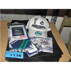 Lot of assorted vancouver canucks memorabilia