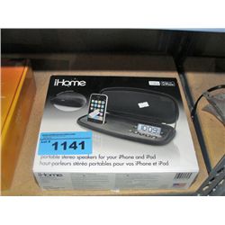 Ihome portable stereo speakers for ipod/ iphone